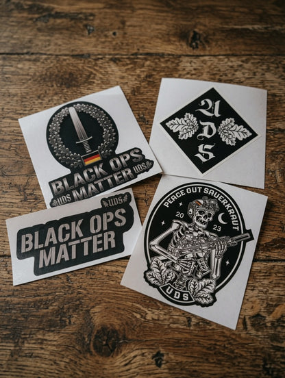 Black Ops Matter Swag Bag - Limitierte Sticker und Patches