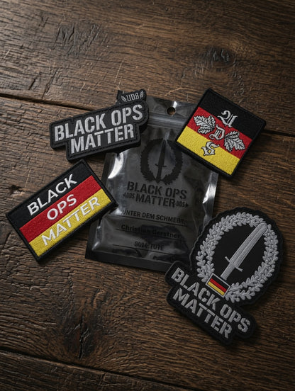Black Ops Matter Swag Bag - Limitierte Sticker und Patches